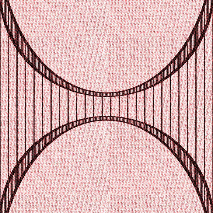 Patterned Pink Rug, pat3660rd