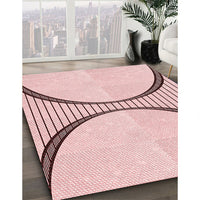 Patterned Pink Rug, pat3660rd