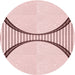 Square Patterned Pink Rug, pat3660rd