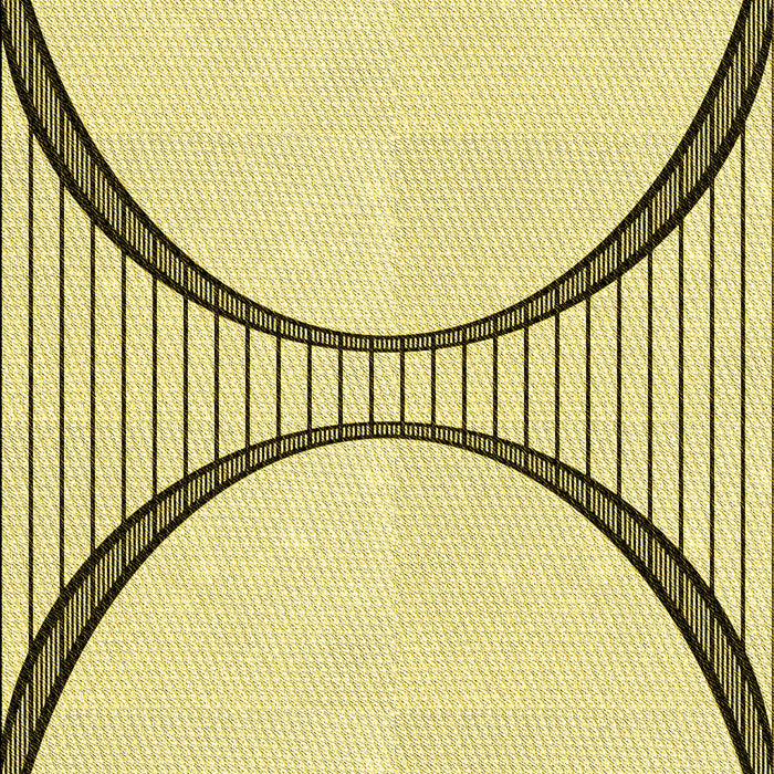 Patterned Sun Yellow Rug, pat3660yw