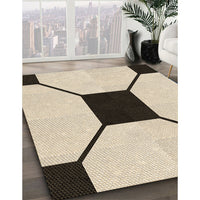 Patterned Wheat Beige Rug, pat3661brn