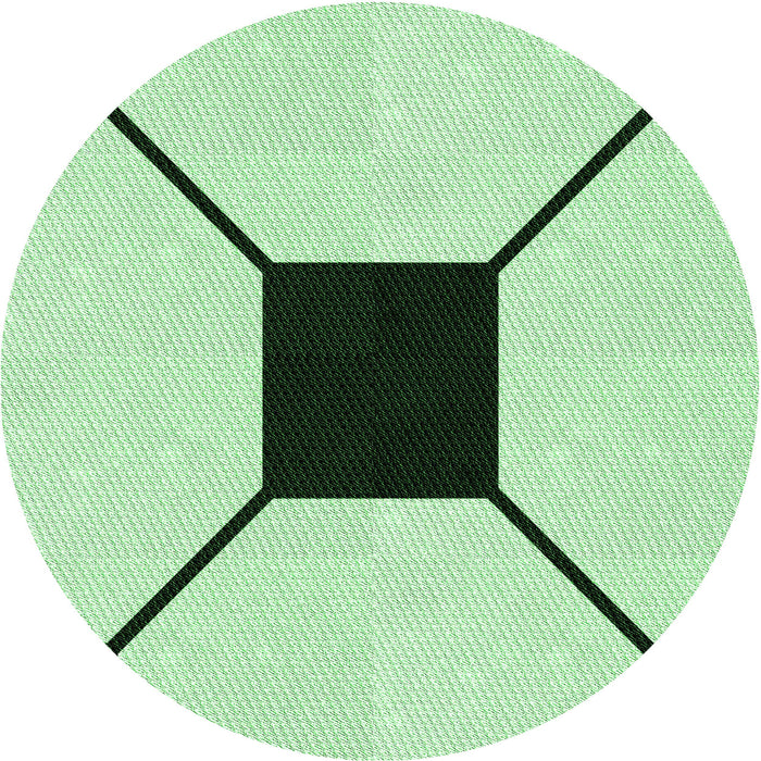 Square Patterned Mint Green Rug, pat3661grn