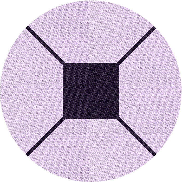 Square Machine Washable Transitional Orchid Purple Rug in a Living Room, wshpat3661pur