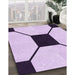 Machine Washable Transitional Orchid Purple Rug in a Family Room, wshpat3661pur