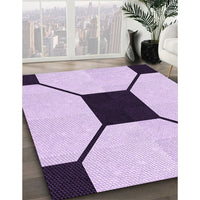 Patterned Orchid Purple Rug, pat3661pur