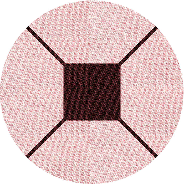 Square Patterned Light Rose Pink Rug, pat3661rd