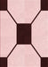 Patterned Light Rose Pink Rug, pat3661rd