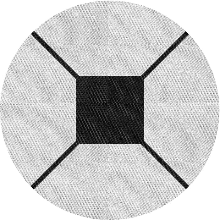 Square Machine Washable Transitional Ash Gray Rug, wshpat3661