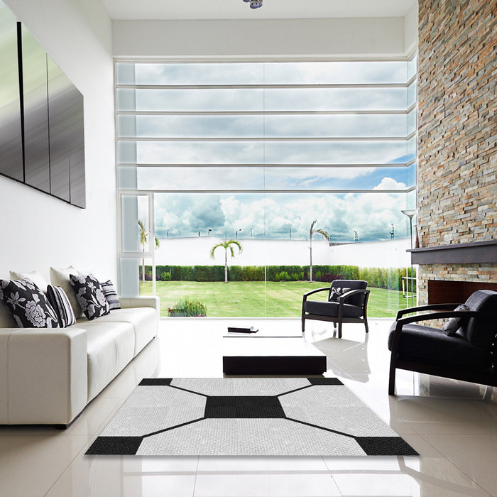 Square Machine Washable Transitional Ash Gray Rug in a Living Room, wshpat3661