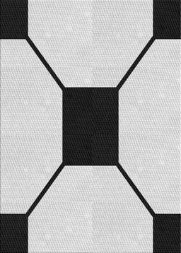 Patterned Ash Gray Novelty Rug, pat3661