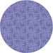 Square Patterned Slate Blue Rug, pat3662blu
