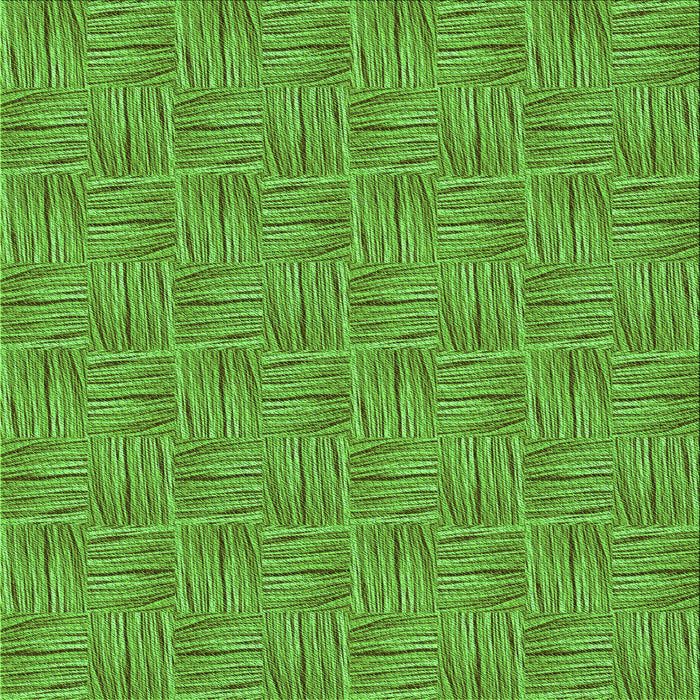 Round Patterned Green Rug, pat3662grn