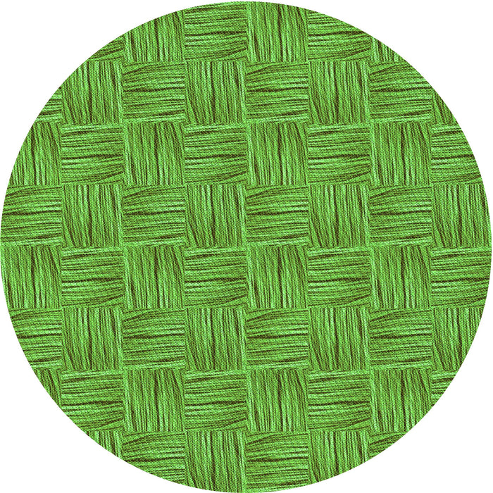 Square Patterned Green Rug, pat3662grn