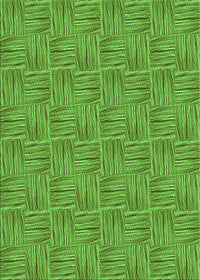 Machine Washable Transitional Green Rug, wshpat3662grn