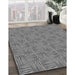 Patterned Gray Rug in Family Room, pat3662gry