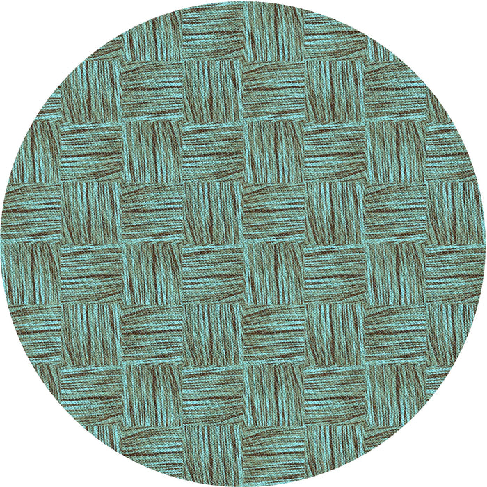 Square Patterned Medium Aqua Marine Green Rug, pat3662lblu