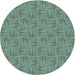 Square Patterned Medium Aqua Marine Green Rug, pat3662lblu