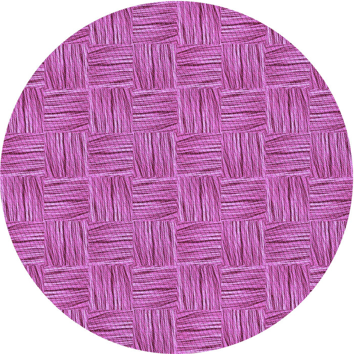 Square Machine Washable Transitional Bright Neon Pink Purple Rug in a Living Room, wshpat3662pur