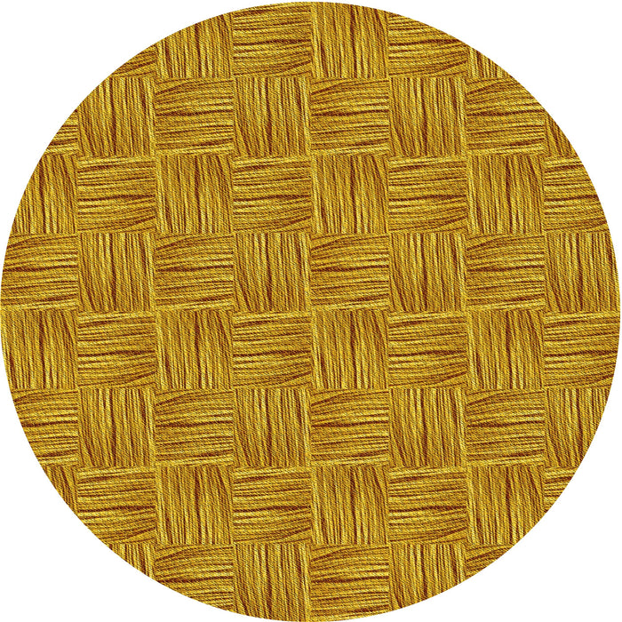 Square Patterned Mahogany Brown Rug, pat3662yw