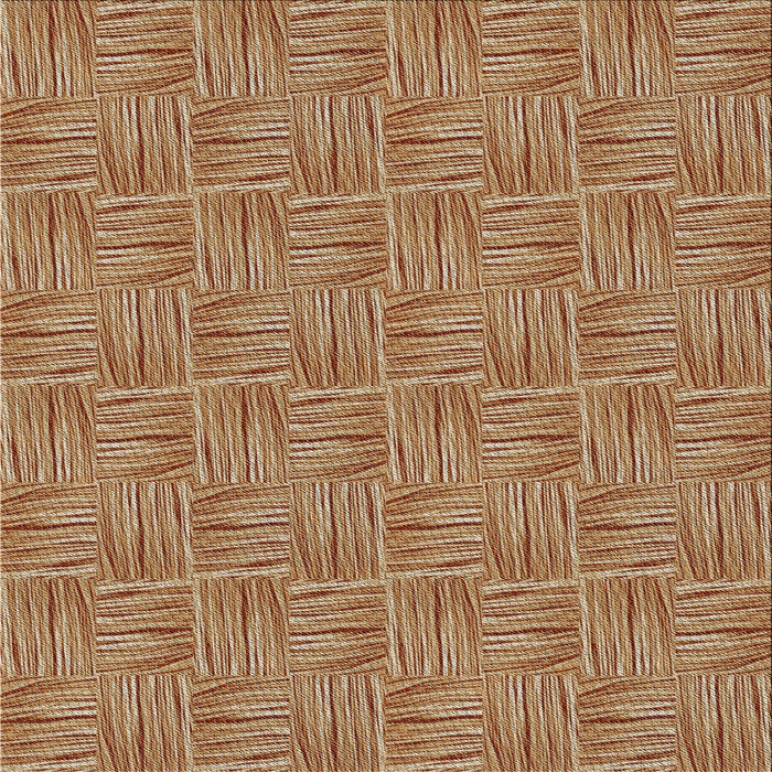 Square Patterned Mahogany Brown Novelty Rug, pat3662