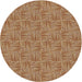 Square Machine Washable Transitional Mahogany Brown Rug, wshpat3662