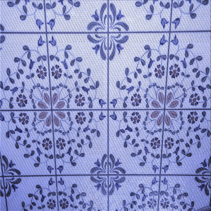 Round Machine Washable Transitional Jeans Blue Rug, wshpat3663blu