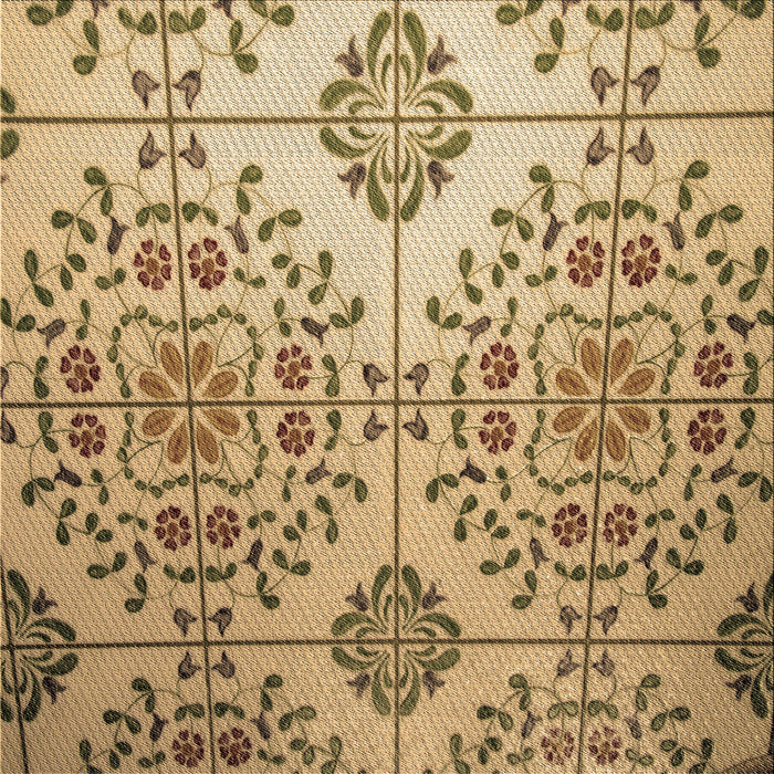 Round Patterned Yellow Orange Rug, pat3663brn