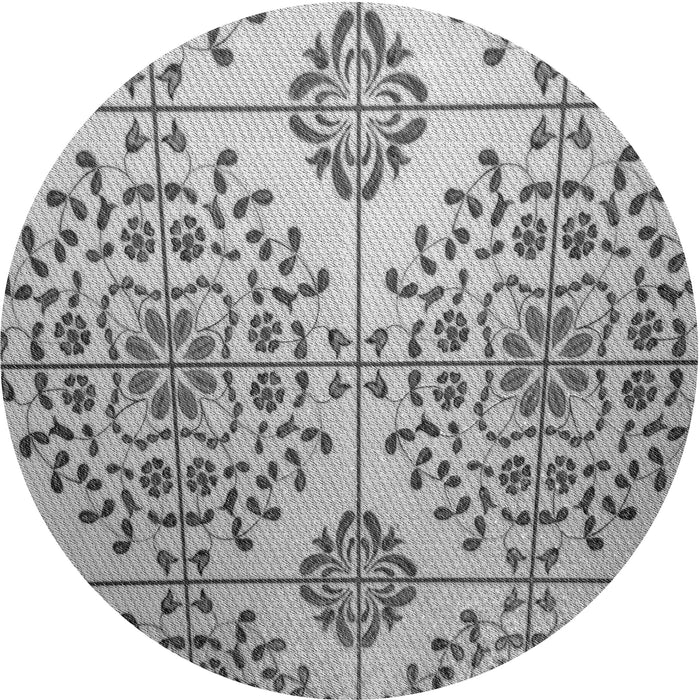 Square Machine Washable Transitional Silver Gray Rug in a Living Room, wshpat3663gry