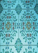 Patterned Light Sea Green Rug, pat3663lblu