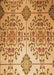 Patterned Yellow Orange Rug, pat3663org