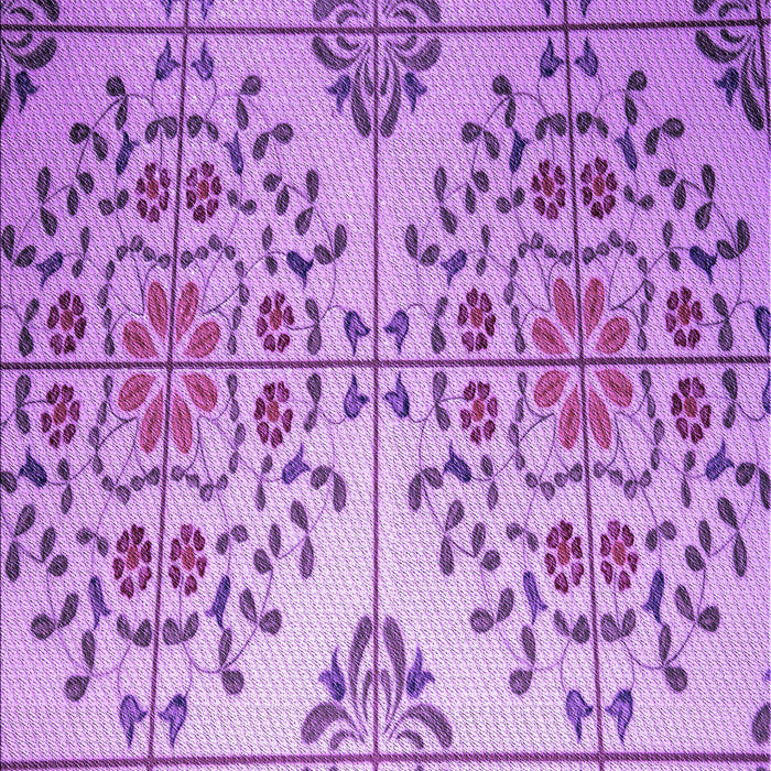 Machine Washable Transitional Violet Purple Rug, wshpat3663pur