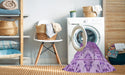 Machine Washable Transitional Violet Purple Rug in a Washing Machine, wshpat3663pur