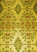 Patterned Yellow Rug, pat3663yw