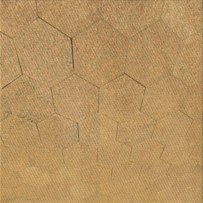 Round Patterned Orange Rug, pat3664brn