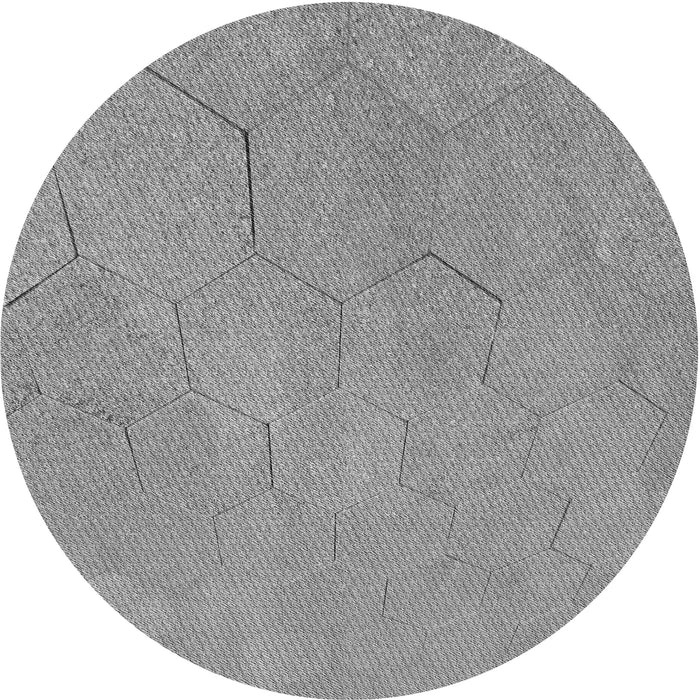 Square Patterned Cloud Gray Rug, pat3664gry