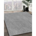 Patterned Cloud Gray Rug in Family Room, pat3664gry