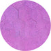Square Patterned Violet Purple Rug, pat3664pur