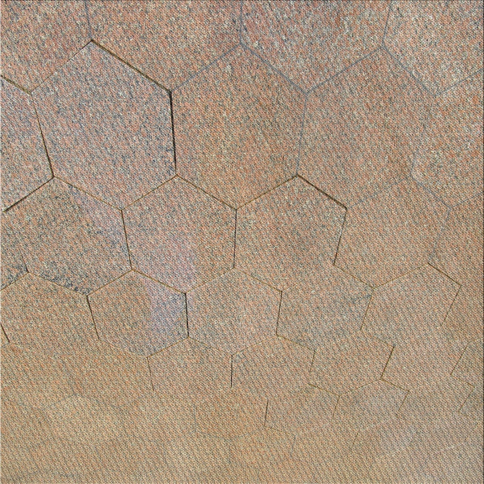 Square Patterned Brown Novelty Rug, pat3664