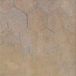 Sideview of Machine Washable Transitional Brown Rug, wshpat3664