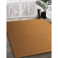 Patterned Mahogany Brown Rug, pat3665org