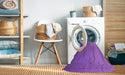 Machine Washable Transitional Purple Rug in a Washing Machine, wshpat3665pur