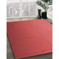 Patterned Red Rug, pat3665rd