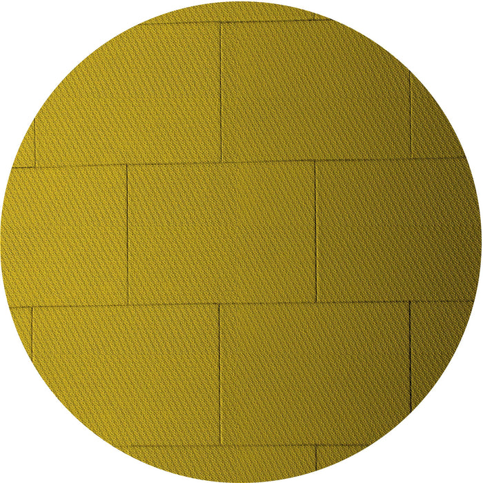 Square Patterned Yellow Rug, pat3665yw