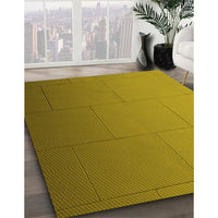 Patterned Yellow Rug, pat3665yw