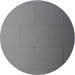 Square Machine Washable Transitional Dark Gray Rug, wshpat3665