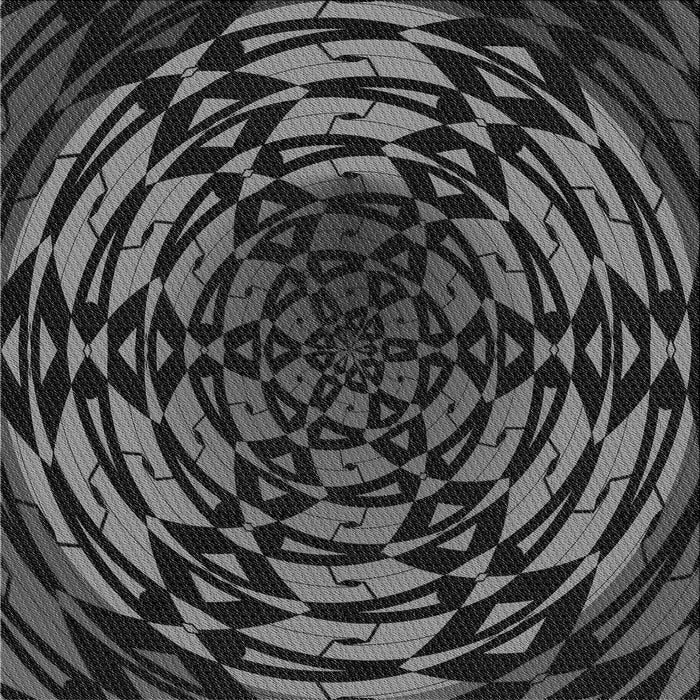 Round Machine Washable Transitional Platinum Gray Rug, wshpat3666gry