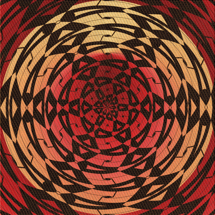 Round Machine Washable Transitional Maroon Red Rug, wshpat3666org