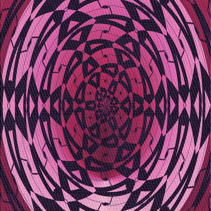 Machine Washable Transitional Orchid Purple Rug, wshpat3666pur