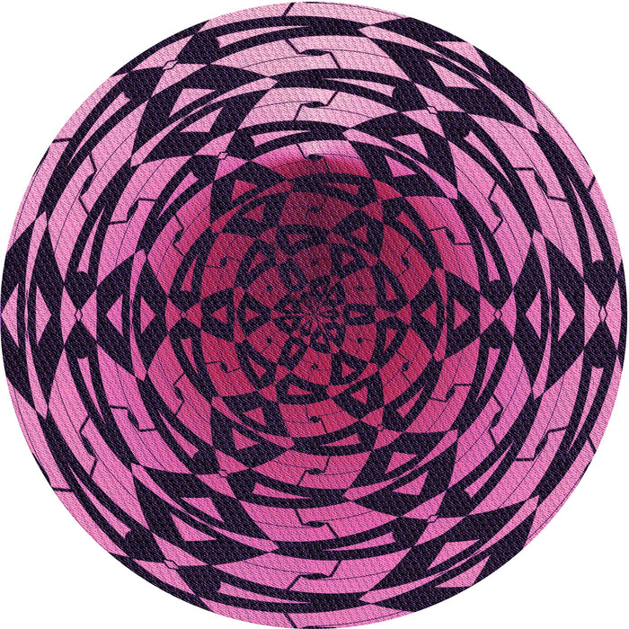 Square Machine Washable Transitional Orchid Purple Rug in a Living Room, wshpat3666pur