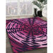 Machine Washable Transitional Orchid Purple Rug in a Family Room, wshpat3666pur